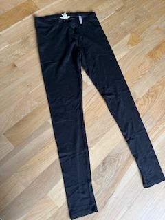 Černé bavlněné legíny, h&m,152