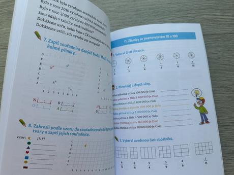 Vyplňovací sešity - 5. třída, matematika, čj, 4 ks,