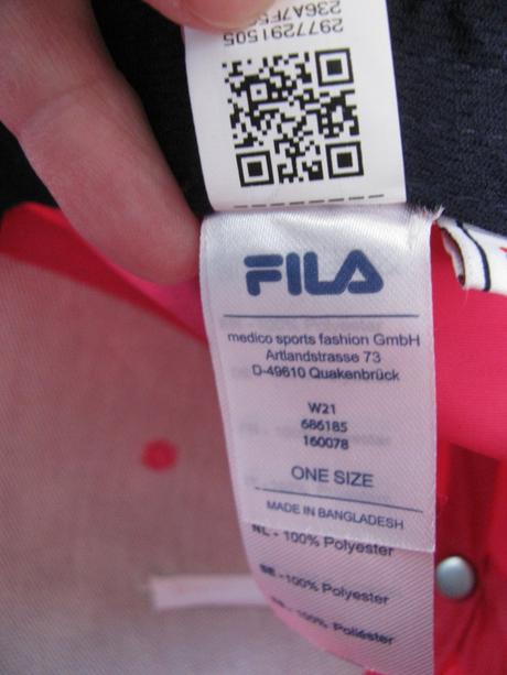 Sytě růžová dívčí, dámská kšiltovka fila, fila,152