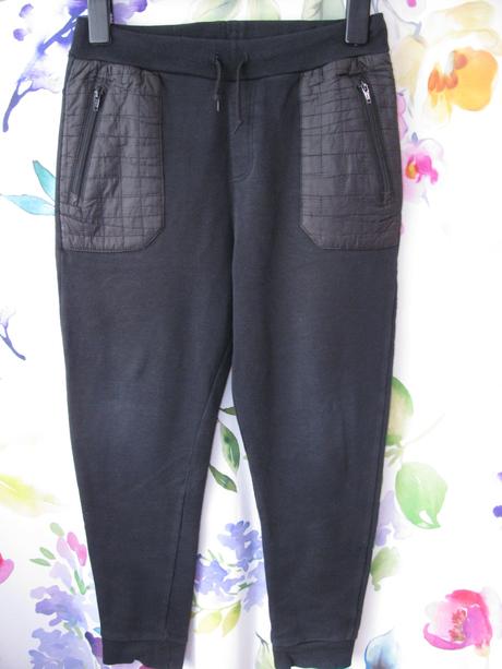 Chlapecké černé bavlněné tepláky, f&f,152