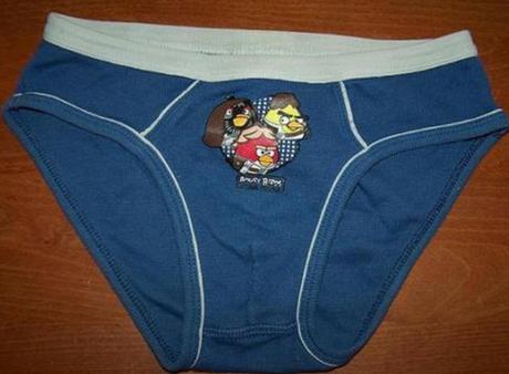 Chlapecké tílko a slipy modré angry birds, takko,140