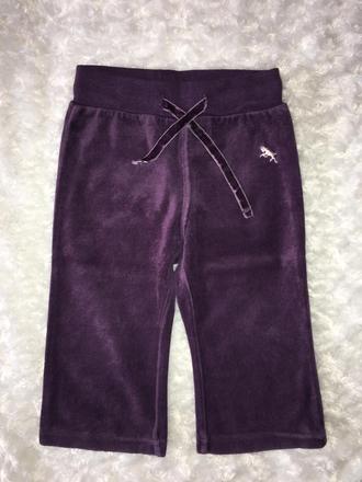 Fialové sametové tepláky h&m, h&m,80