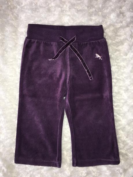 Fialové sametové tepláky h&m, h&m,80