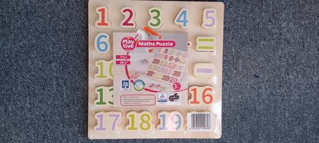 Dřevěné puzzle s počítáním, 