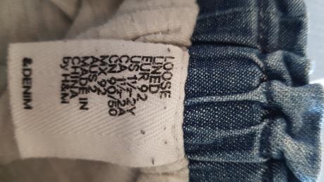 Dětské rifle značky denim vel. 1,5 až 2 roky, denim,86