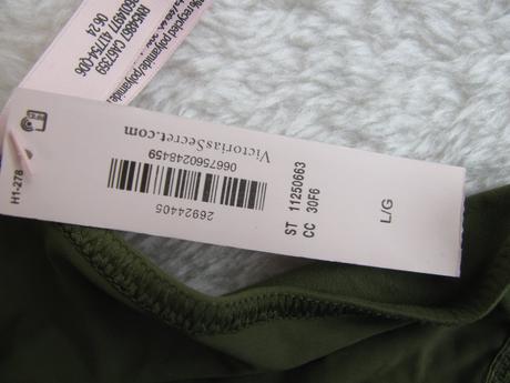 Luxusní láhvově zelené bikinové kalhotky v.s., victoria's secret,l