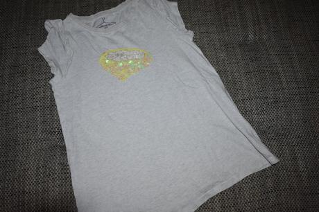 Melírové triko next s flitry, kol 2017, 140/146, next,140