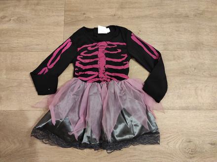 Karnevalový kostým kostra, skeletonka 3 - 5 let,