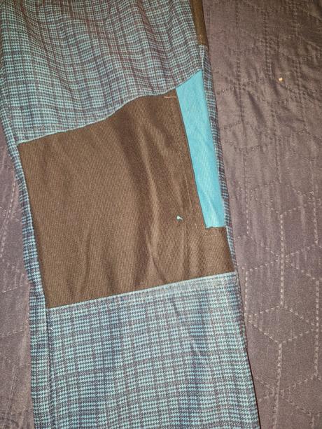 Lehké modré kalhoty vel. 122, 122