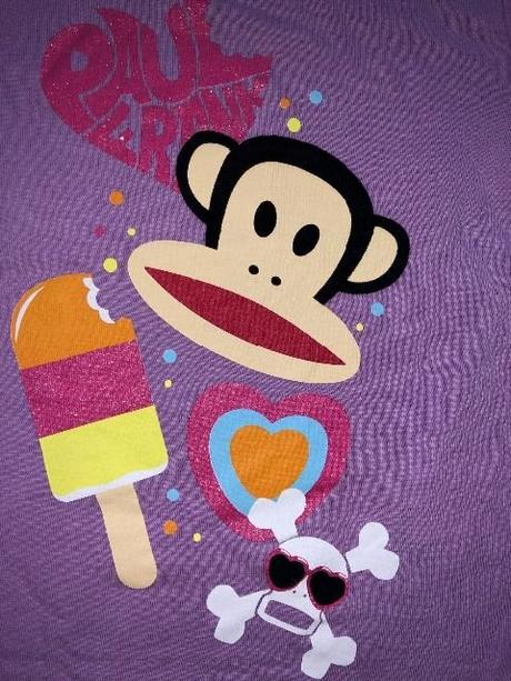 Fialové lila triko, opice julius paul frank 2-4y, h&m,98