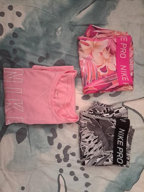 2x legíny + tričko nike, nike,140