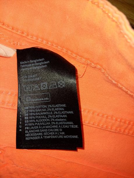 Oranžové elastické kraťasy, h&m,158