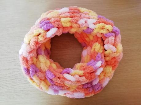 Měkký pletený nákrčník puffy (barva na přání), 