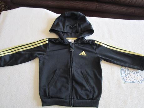 Černá sportovní bunda s kapucí zn. adidas, vel. 80, adidas,80
