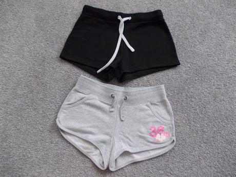 2x kraťasy / šortky, vel. 158 (xs), h&m,158