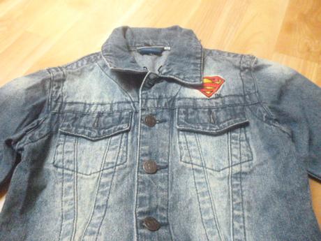 Riflová bunda superman vel. 4, 104