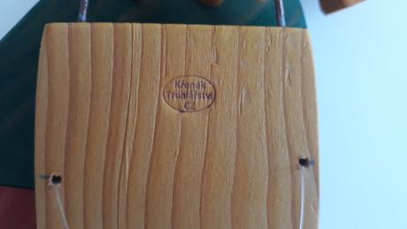 Dřevěný papoušek hračka, dekorace., 