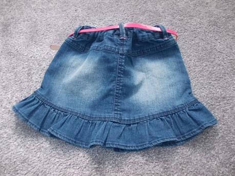 Riflová sukně / sukýnka s páskem, vel.110, c&a,110