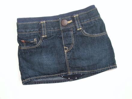 P338 riflová sukně vel. 6-12m, 80