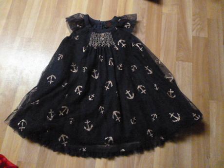 Tylové šaty kotvy vel. 3-4, 104