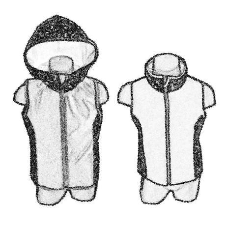 Akce softshellová vesta s kapucí, 104