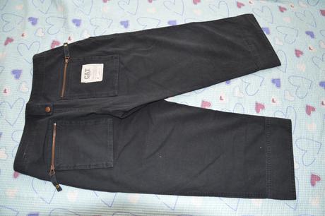 3/4 černé kalhoty, zn. cat, s
