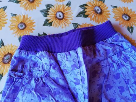 Kalhoty letní nabírané vel.110., fixoni,110