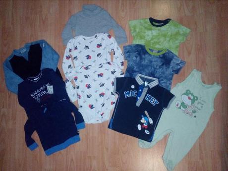 Set svetry, body, trička a dupačky vel.74-80, 68–80