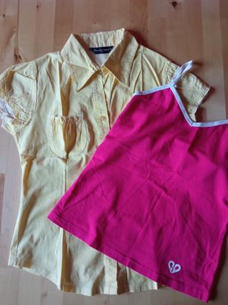 Košile s krátkým a s tílkem, 146