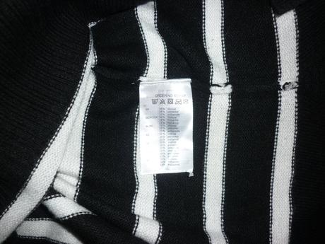 Černo-bílý proužkovaný svetr takko fashion, takko,xs