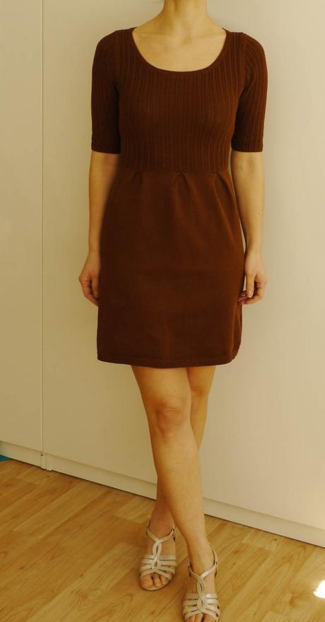 Hnede pletove saty mango v xs, mango,xs