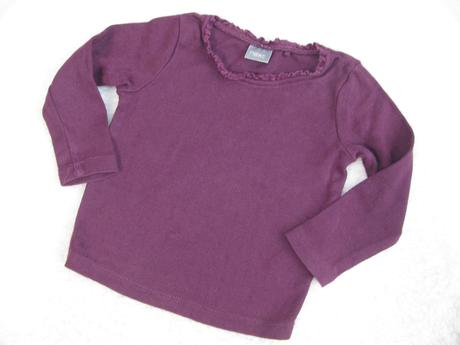 Bavlněné fialové dívčí tričko next, next,80