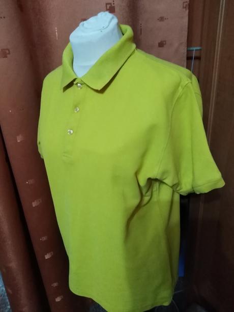 Pánské žluté triko s límečkem, xl