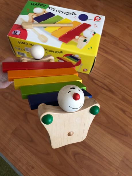Dřevěny xylofon od 1 roku, 