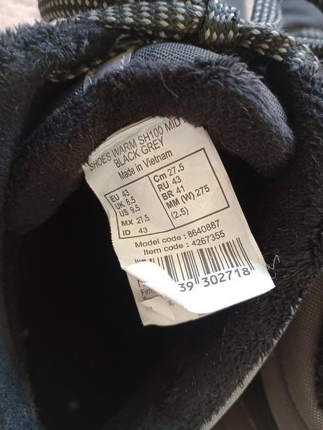 Kotníkové zimní boty, quechua,43