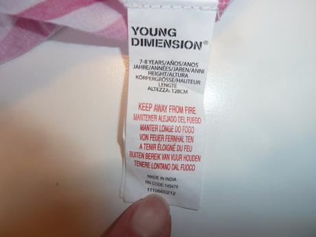 Plátěné pruhované lehké šaty bez podšívky štěpa, young dimension,128