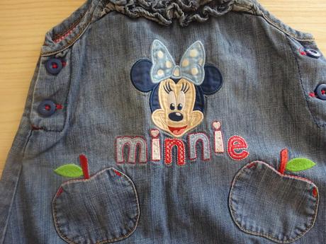 Riflové šaty s minnie, vel. 86, disney,86