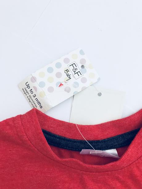 Triko červené  - v.0/3 m., f&f,62