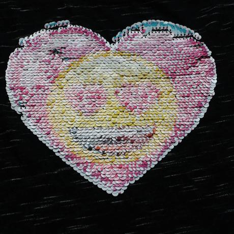Emoji top v cerne vel.134/140, 134