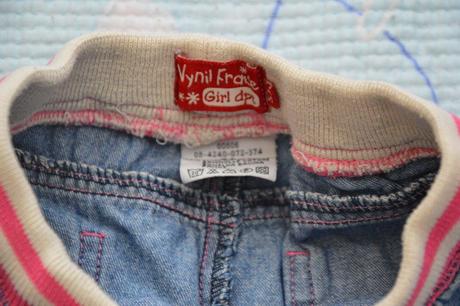 Džínové 3/4 kalhoty, kraťasy 110, 116, 122, 110