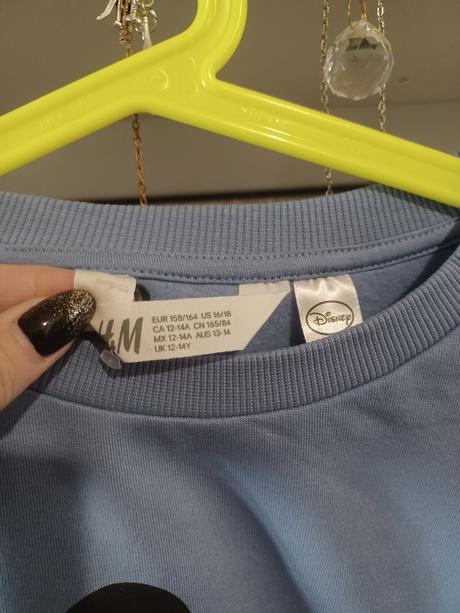Croptop mikina mickey h&m 158/164, h&m,164