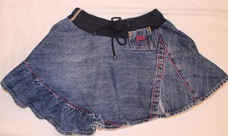 Am60. riflová sukně s rozparkem, 122