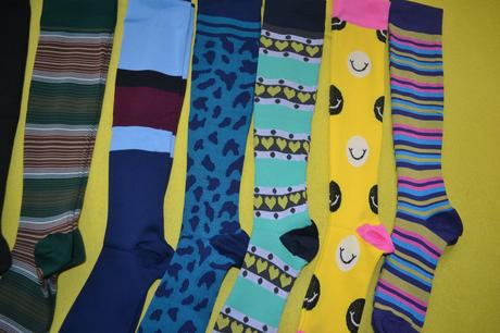 8x pružné podkolenky, 36 - 42