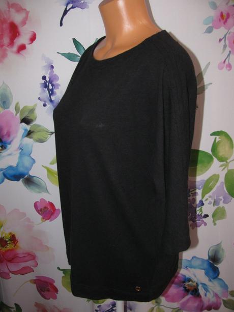 Černá pružná halenka s 3/4 rukávem s.oliver, s.oliver,38