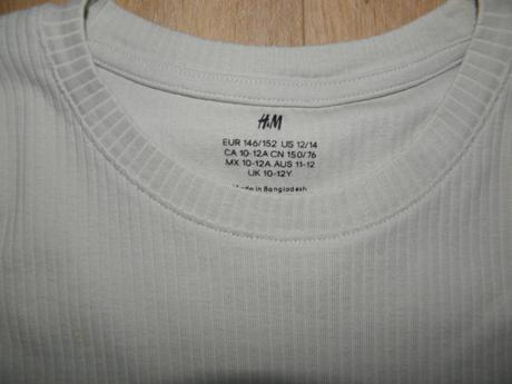 Šaty z žebrovaného úpletu h&m vel.146/152, h&m,146