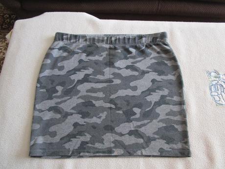 Maskáčová bavl. sukně, vel. m-l, v pase guma, l