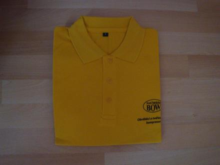 Tričko polo - žluté, vel. l - nové, l