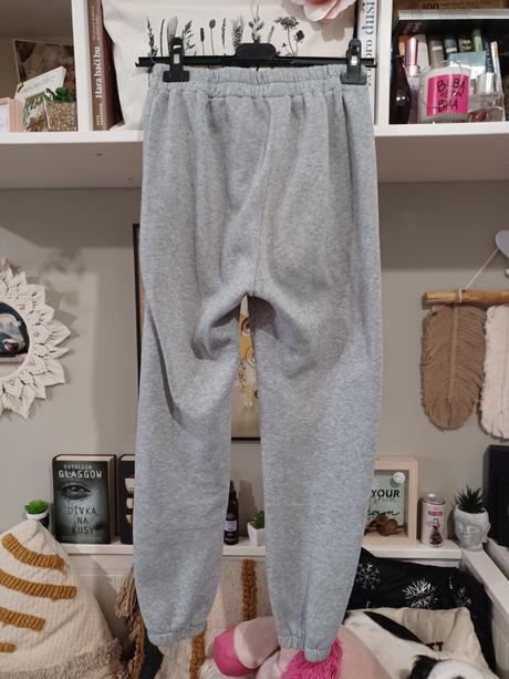 Šedé tepláky shein 158/xs-s, 158