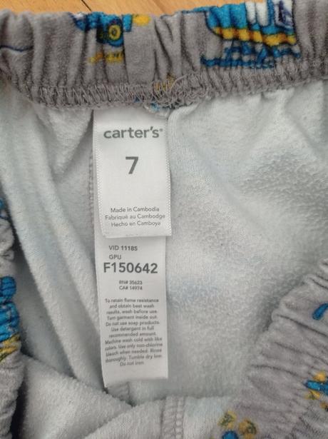 Pyžamo dvoudílné kalhoty carters 134, carter's,134