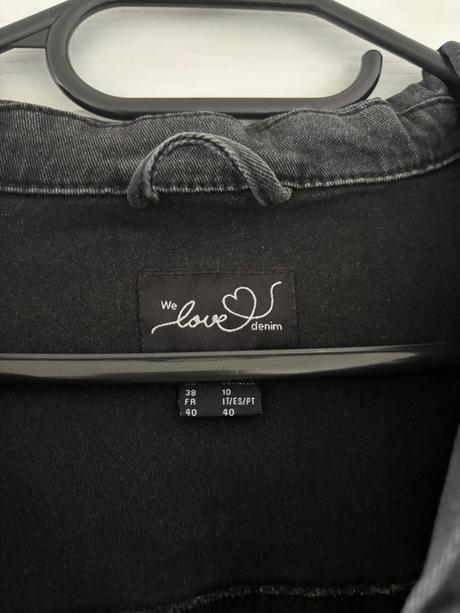 Černá riflová bunda, esmara,38